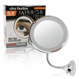 Дзеркало гнучке на присосці косметичне 5X Ultra Flexible Mirror - мініатюра 3
