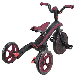 Велосипед дитячий Globber Explorer Trike Foldable 4в1 до 20 кг бордовий (732-202-2) - мініатюра 11
