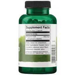 Листя орегано Swanson Oregano 450 mg Full Spectrum 90 капсул - мініатюра 2