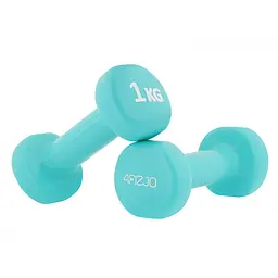 Гантелі вінілові 4FIZJO 2 x 1 кг 4FJ0197 (P-5907739311955)