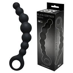 Анальні намиста Lola Games Black Edition 18 см (чорний) - мініатюра 3