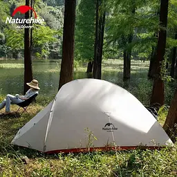 Намет тримісний Naturehike Cloud Up 3 (NH18T030-T) темно-зелений - мініатюра 5