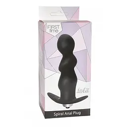 Анальна пробка Lola Toys Plug Spiral 9.5 см чорний - мініатюра 2