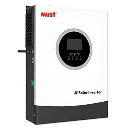 Автономний високочастотний інвертор для сонячних панелей 4kW Must PV18-4024 PREM DC24V, MPPT (100А, 60-360 VDC) off-grid (42-00252) - мініатюра 2