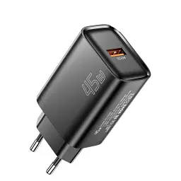 Зарядний пристрій Essager USB-A QC3.0 45W black (ECT45W-RPB01-Z)