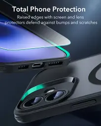 Чохол із склом ESR Classic Pro Case (HaloLock) Set Frosted Black для iPhone 16 (1A7760104) - мініатюра 5