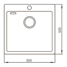 Кухонна мийка Mixxus MX5050-200x1.2-Handmade MX0568, Нержавіюча сталь - мініатюра 2