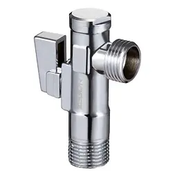 Кран кутовий приладовий Zegor FZ41 латунь 1/2"х1/2" Хром 30412