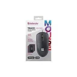Мишка Defender Trace MB989 USB Black (52989) - мініатюра 3