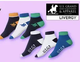 Шкарпетки чоловічі Livergy U.S.Grand Polo Equipment &Apparel 43-46 3 шт. - мініатюра 6