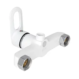 Змішувач для душу Lidz Latwa 010 (з душовим гарнітуром) (k40) LDLAT010WHI45426 White, Білий - мініатюра 3