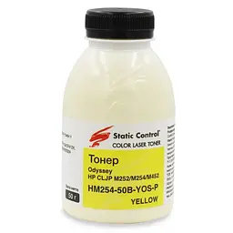 Тонер HP CLJP M252/M254/M452 50г yellow, фасовка Static Control (HM254-50B-YOS-P)