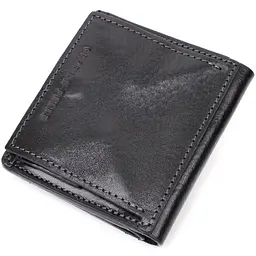Шкіряний чоловічий гаманець GRANDE PELLE 9,5х10х1,5 см acs0026943 - мініатюра 2