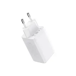 Зарядний пристрій Baseus 2xUSB-C 65 Вт + 1xUSB GaN + кабель USB-C — USB-C 100 Вт 1.0 м білий (CCGP120202) - мініатюра 4