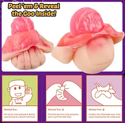 Жувальні цукерки Amos Halloween Peelerz Body Parts Gummies Candy 240г - мініатюра 3