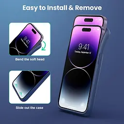 Чохол Feob Battery для iPhone 14 Pro (6,1 дюйма), потужний ультратонкий чохол для зарядки акумулятора ємністю 7200 мАг, захисний - мініатюра 4