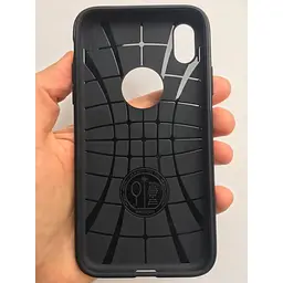Оригінальний протиударний силіконовий чохол Spigen Rugged Armor Matte Black для iPhone XR (064CS24871) - мініатюра 6