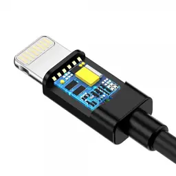 Дата кабель USB 2.0 AM to Lightning 1.8m 2.1A MFI Black Choetech (IP0027-BK) - мініатюра 4
