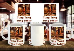 Чашка "Tung Tung Tung Sahur" 330 мл З написом всередині "Happy Birthday"