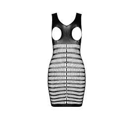 Бодістокінг-сукня з відкритими грудями Passion BS092 black - мініатюра 3