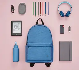 Рюкзак RunMi 90 Ninetygo Youth College Backpack Light Blue 15L - мініатюра 6