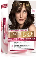 Фарба для волосся L’Oréal Paris Excellence Creme, відтінок 4.00 (каштановий), 176 мл (A9948500)