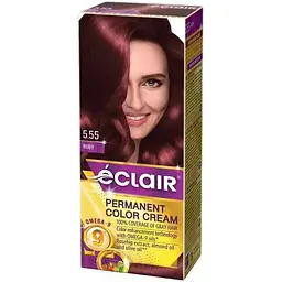 Фарба для волосся ECLAIR 555 Рубін з олією OMEGA 9