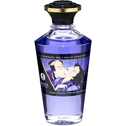 Зігрівальна масажна олія Shunga Aphrodisiac Warming Oil екзотичні фрукти, 100 мл - мініатюра 2