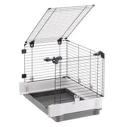 Додаткова секція для клітин для кроликів Ferplast Krolik Iron Extension сіра 42x60x50 см 57072980 - мініатюра 3