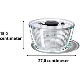 Сушка для зелені, овочів та фруктів OXO Good Grips Glass Salad Spinner (11262700) - мініатюра 4