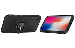 Чохол бампер Primolux Ring Armor для Apple iPhone Xr Black - мініатюра 4