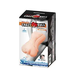 Мастурбатор Crazy Bull 3D Vagina (тілесний) - мініатюра 8