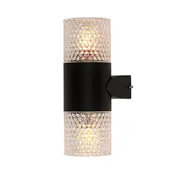 Бра вуличне Levistella 804W1908-2 BK, E27, 40W, чорний, 2 плафона, для освітлення фасадів - мініатюра 2