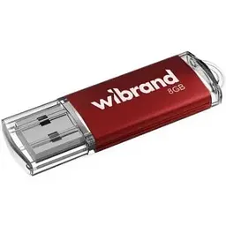 Флеш накопичувач USB 8Gb Wibrand Cougar Red USB 2.0 (WI2.0/CU8P1R)