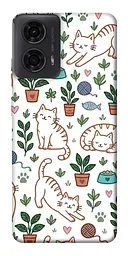 TPU чохол Demsky Cats pattern для Motorola Moto G24