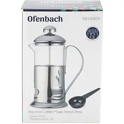 Френч-прес Ofenbach 350 мл з мірною ложкою (OF-100604) - мініатюра 2