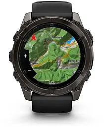 Смарт-годинник Garmin Fenix 8 47mm AMOLED Sapphire Carbon Gray DLC Titanium with Black Silicone Band (010-02904-29) EU - мініатюра 8