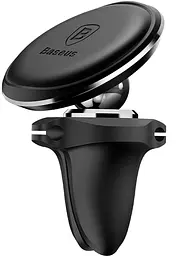 Автотримач Baseus Magnetic Car Mount Phone Holder with Cable Clip Air Vent Version Cluster Black - мініатюра 4