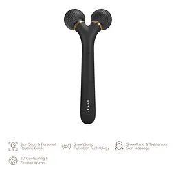 Електронний звуковий ролик для обличчя GESKE Sonic Facial Roller 4 в 1 сірий - мініатюра 3
