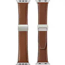 Ремінець Dux Ducis Genuine Leather для Apple Watch 42(ser.1-3)/44/45/46/49mm Brown - мініатюра 2