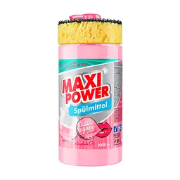 Засіб для ручного миття посуду Maxi Power Бабл Гам 1000 мл (4823098408505)