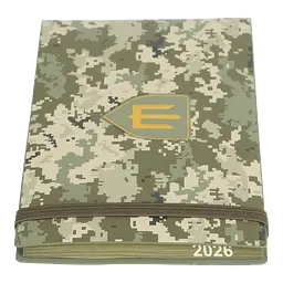 Щотижневик датований Buromax Military 2026 153 x 87 мм штучна шкіра світло-зелений (BM.2908-15) - мініатюра 9