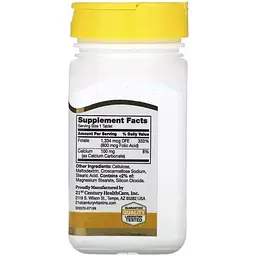 Фолієва кислота 21st Century Folic Acid 800 мкг 180 таблеток - мініатюра 2