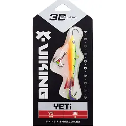 Балансир Viking Fishing Yeti Ice Jig 75mm 36.0g #4 Fire Perch - мініатюра 2
