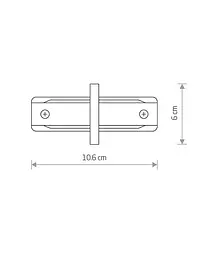 З'єднувач Nowodvorski 8967 Profile Recessed Straight Connector IP20 білий - мініатюра 2