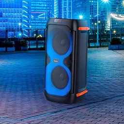 Акустика-караоке Hoco bs53 Manhattan wireless dual mic outdoor BT speaker - мініатюра 6