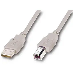 Кабель Atcom USB - USB Type-B V 2.0 (M/M), 3 м, ферит, білий (8099) пакет