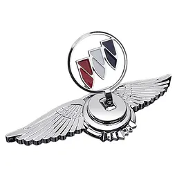 Емблема приціл Buick орлині крила метал Хром 215х70х72 мм на скотчі (Завод)
