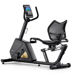 Горизонтальний велотренажер Hop-Sport HS-4500L Arkil чорно-золотистий