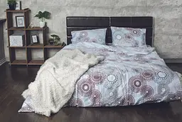 Комплект постільної білизни Ecotton двоспальний Сімейний 150х215 см блакитний (19771) (19771)
